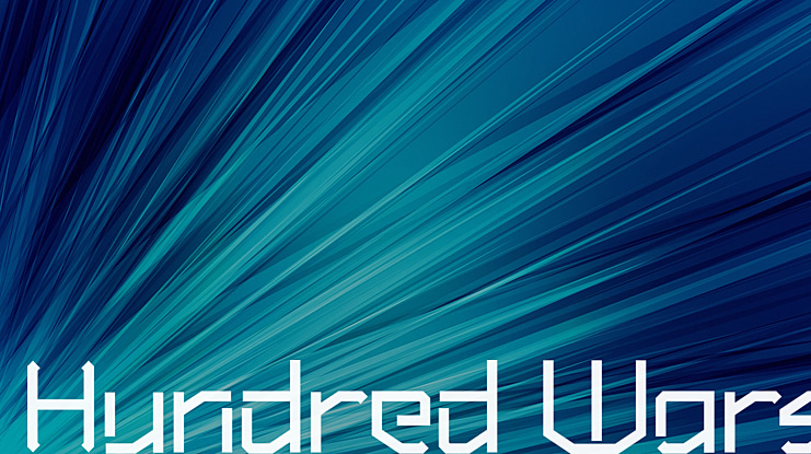 Hundred Wars Font