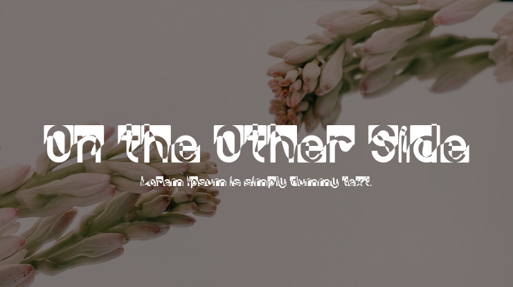 On the Other Side Font