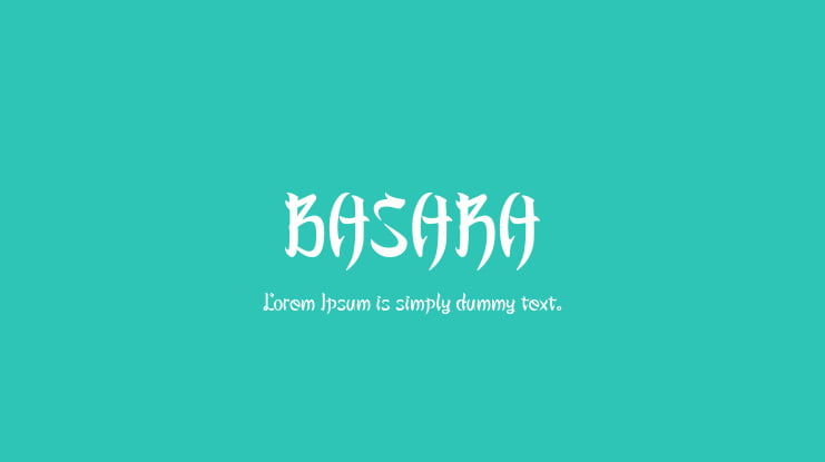 BASARA Font