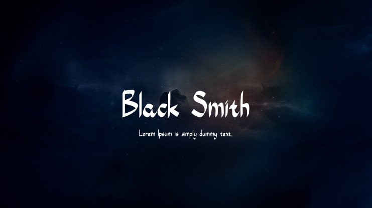 Black Smith Font