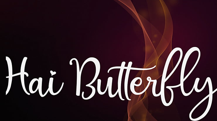 Hai Butterfly Font