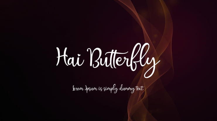 Hai Butterfly Font