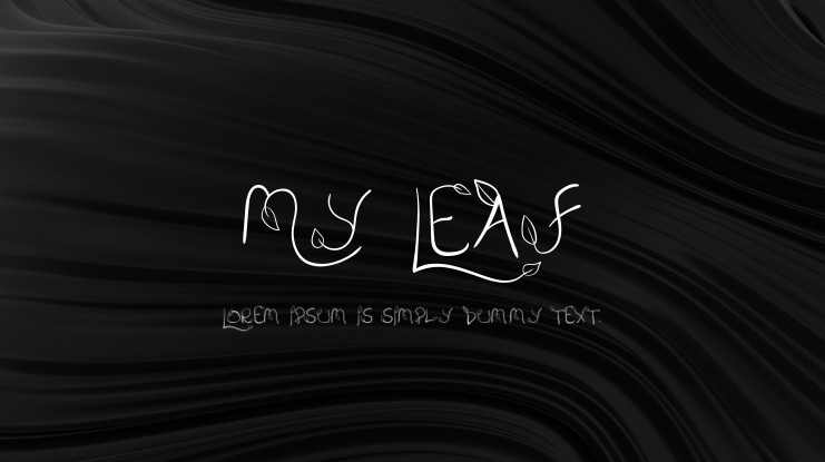 My Leaf Font