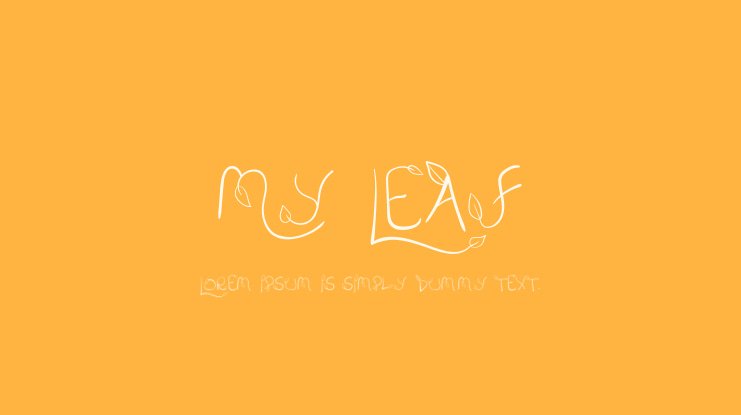 My Leaf Font