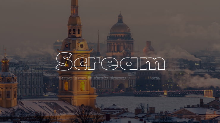 Scream Font Family