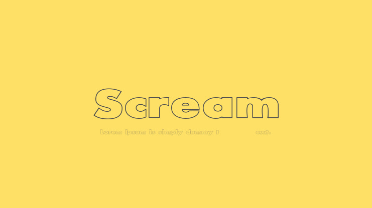 Scream Font Family