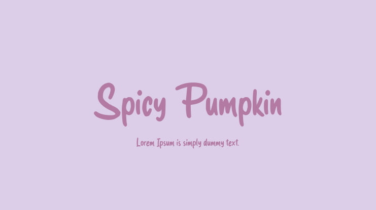 Spicy Pumpkin Font