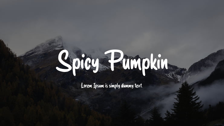 Spicy Pumpkin Font