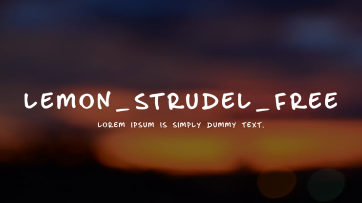 lemon_strudel_free Font