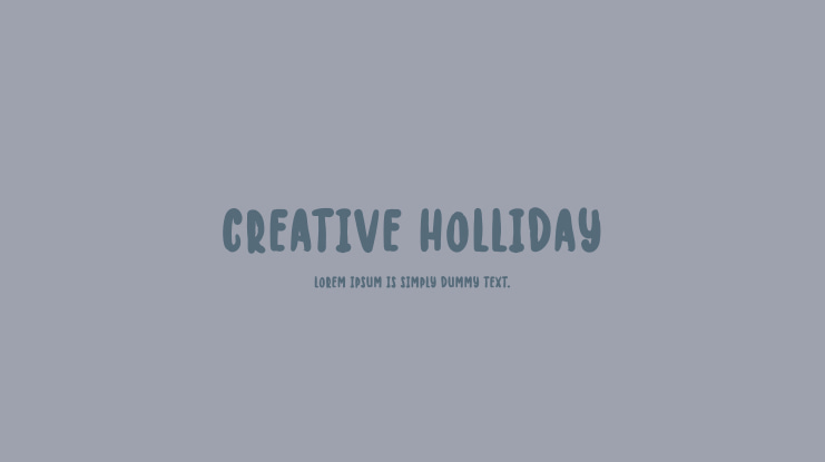 CREATIVE HOLLIDAY Font