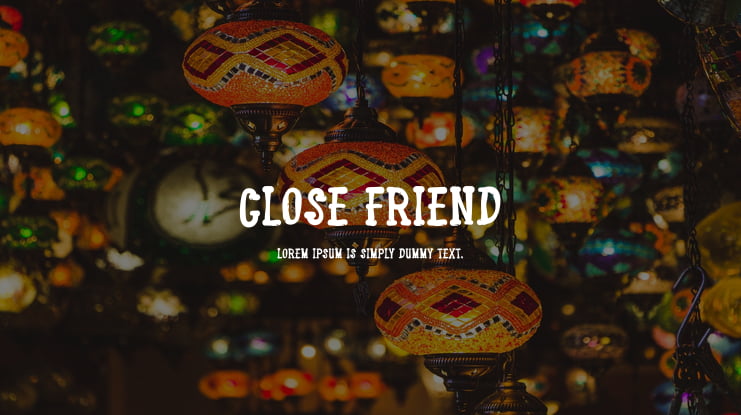 Close Friend Font