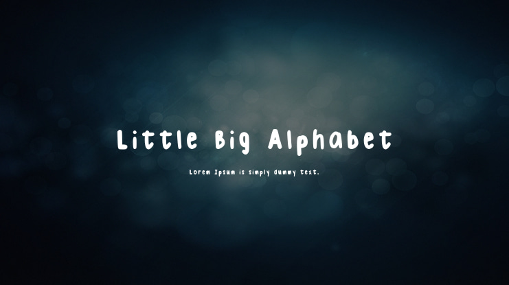 Little Big Alphabet Font