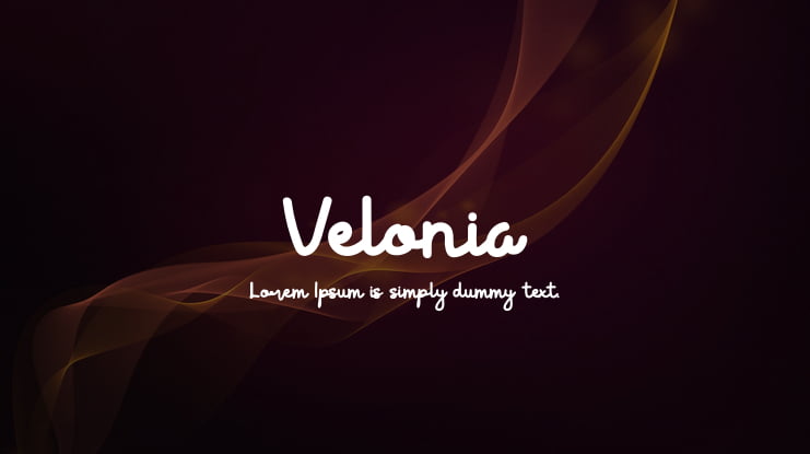Velonia Font