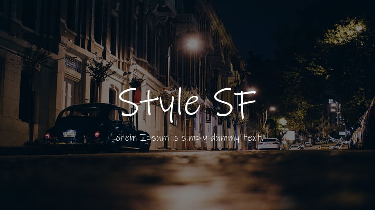 Style SF Font