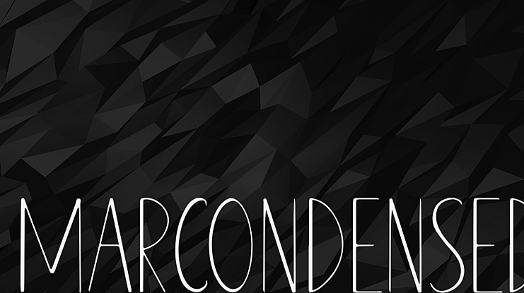 MARCONDENSED Font