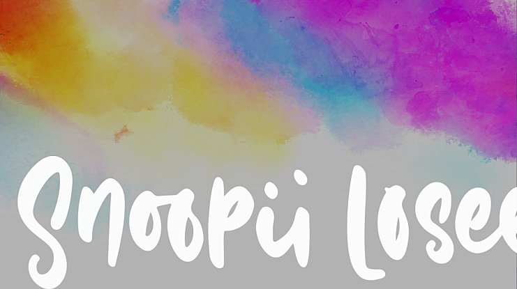 Snoopii Losee Font