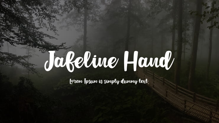 Jafeline Hand Font