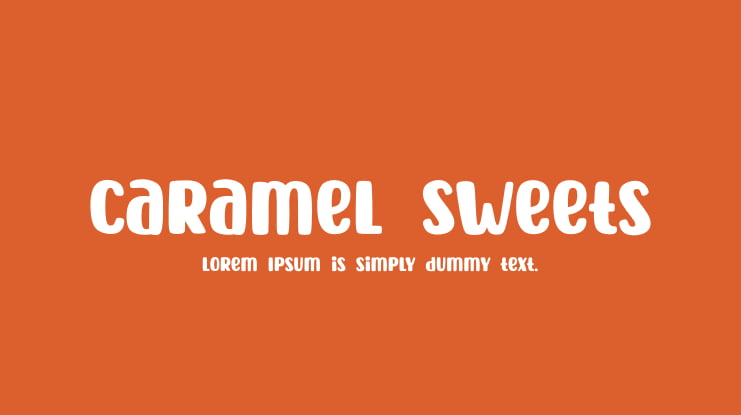 Caramel Sweets Font