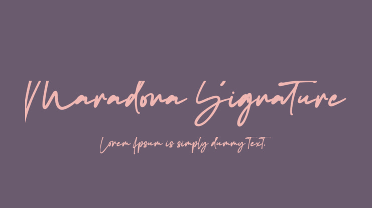 Maradona Signature Font