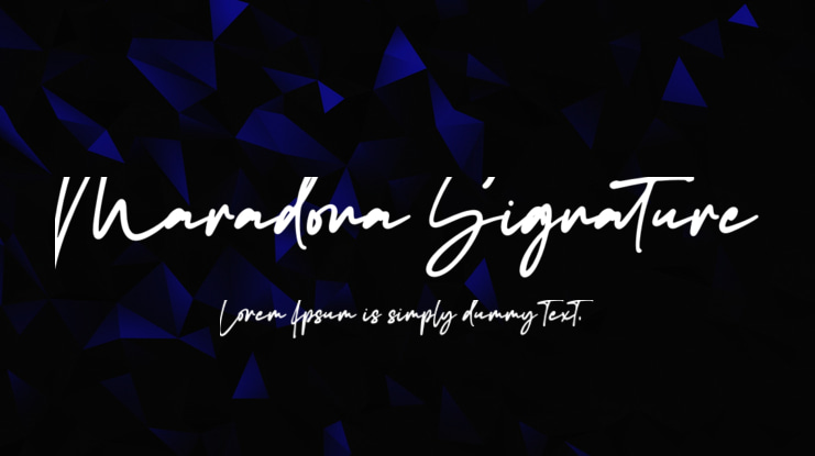 Maradona Signature Font