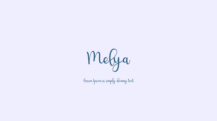 Melya Font