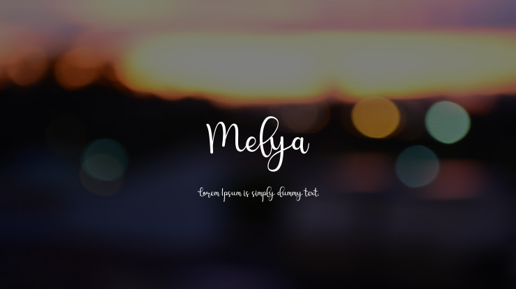 Melya Font