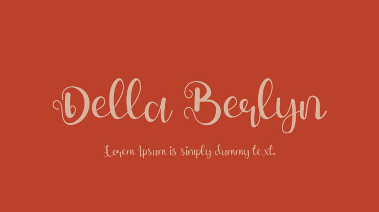 Della Berlyn Font
