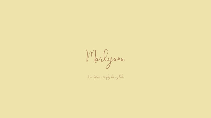 Marlyana Font