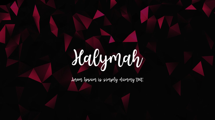 Halymah Font
