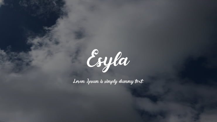 Esyla Font