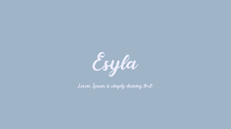 Esyla Font