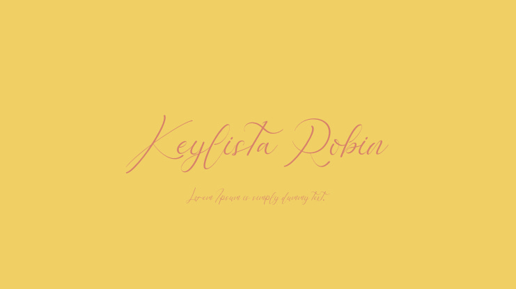 Keylista Robin Font