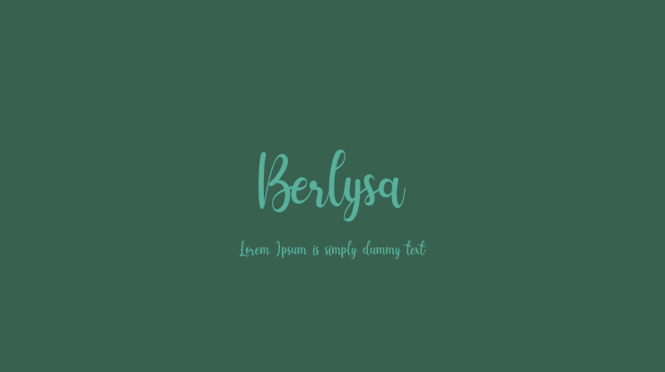Berlysa Font