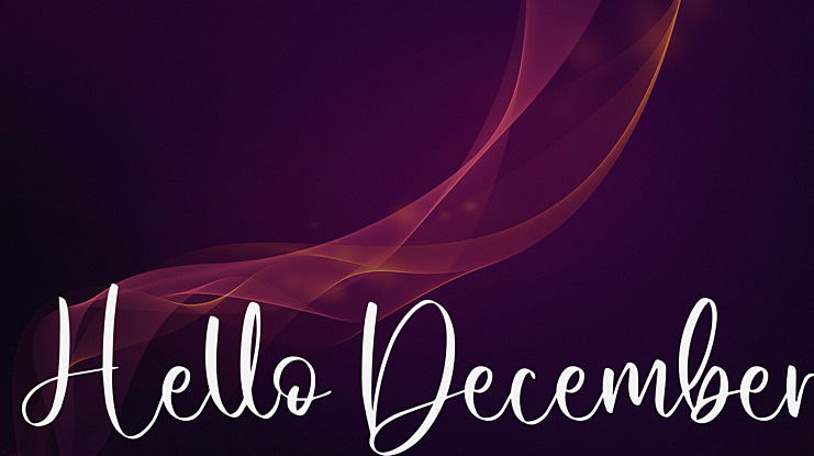 Hello December Font