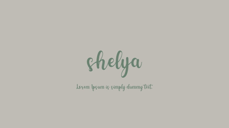 shelya Font