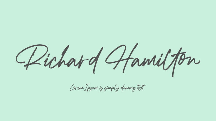 Richard Hamilton Font