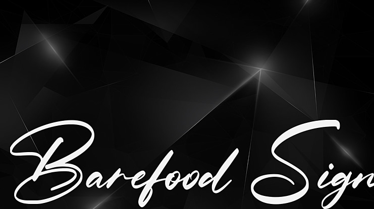 Barefood Sign Font