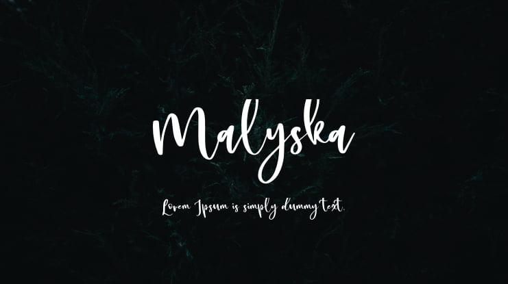Malyska Font
