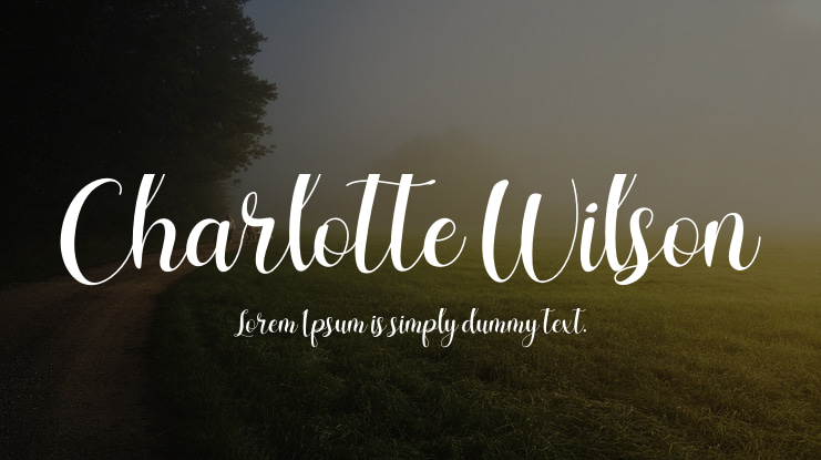 Charlotte Wilson Font