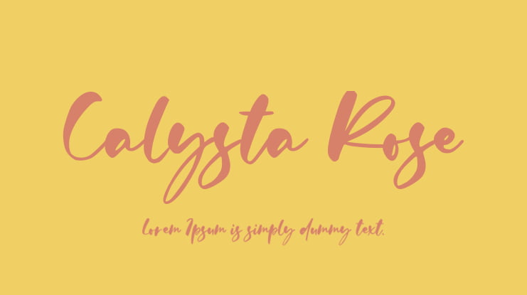 Calysta Rose Font