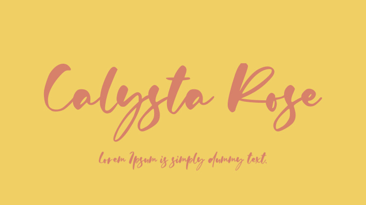 Calysta Rose Font