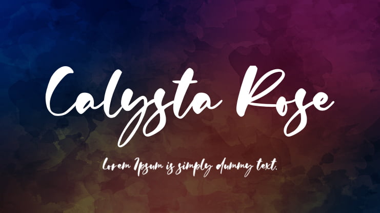 Calysta Rose Font