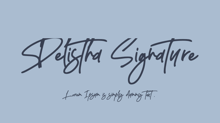 Delistha Signature Font