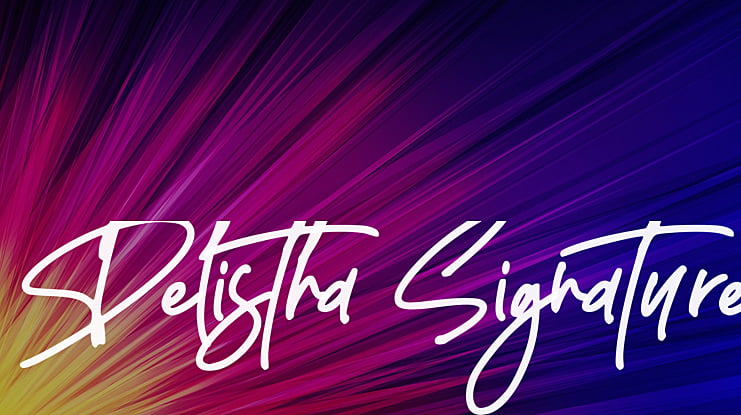 Delistha Signature Font