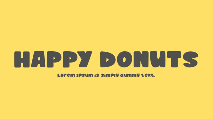 HAPPY DONUTS Font