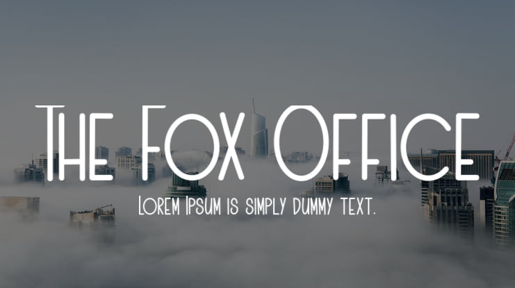 The Fox Office Font