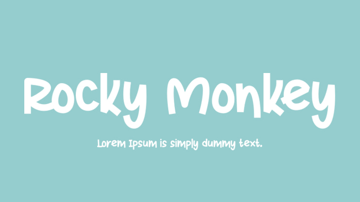 Rocky Monkey Font