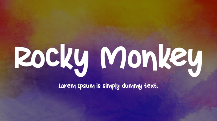 Rocky Monkey Font