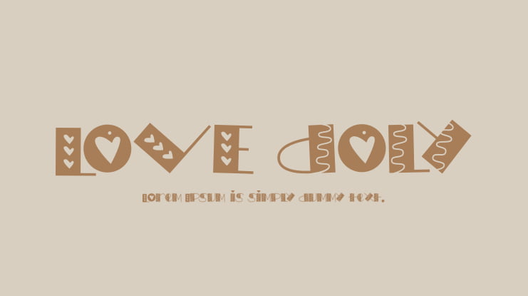 LOVE doly Font