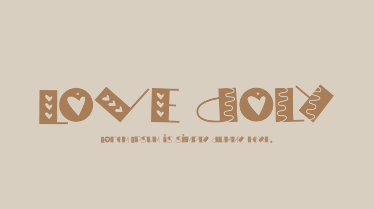 LOVE doly Font